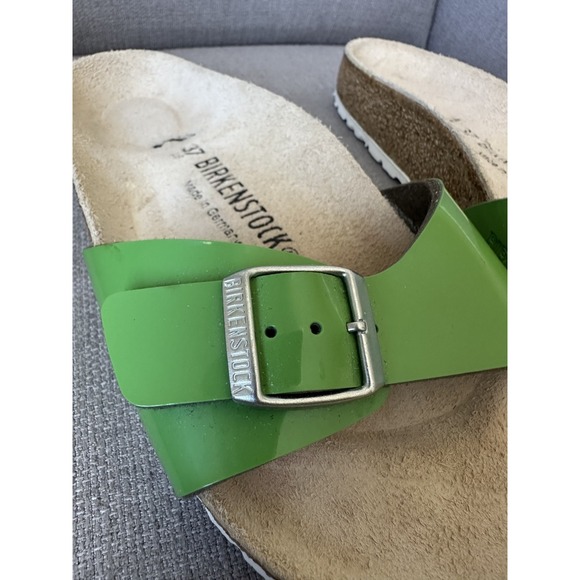 Birkenstock‎ Madrid Buckle Strap Sandal EU 37 US6/6.5 High Shine Patent Leather - Picture 5 of 8